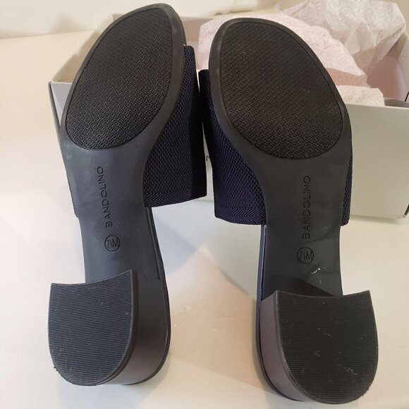 Bandolino Dark Blue Fabric size 7.5 - Picture 8 of 11